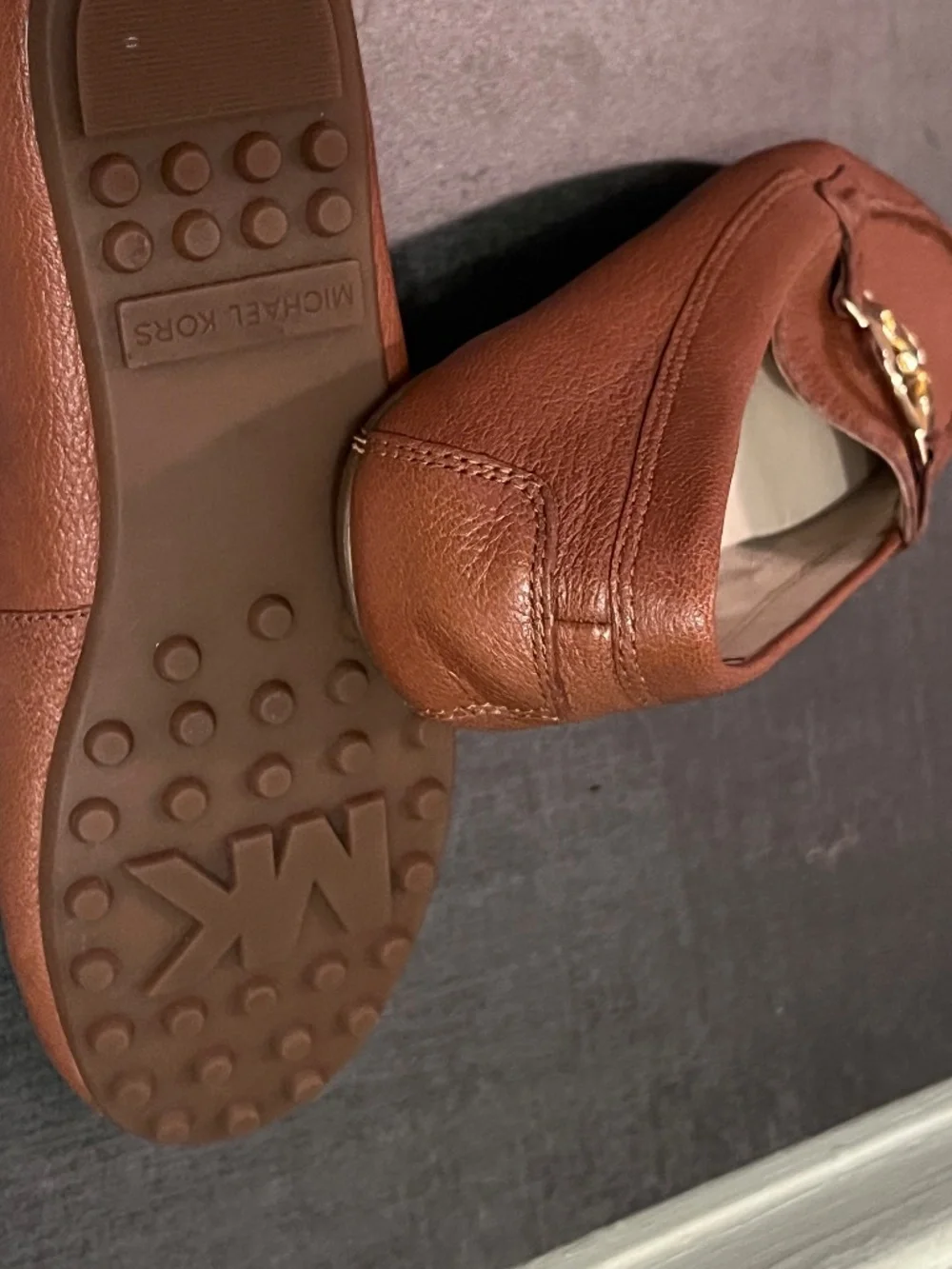 Michael Kors brown Moccasin size US 4